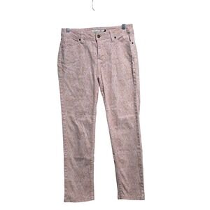 Christopher‎ Blue Pink Paisley Print Straight Leg Pants Womens Mid Rise Sz 6